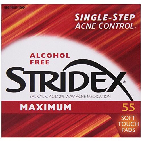 Stridex, Maximum, Alkoholfrei, 55 Soft-Touch-Pads
