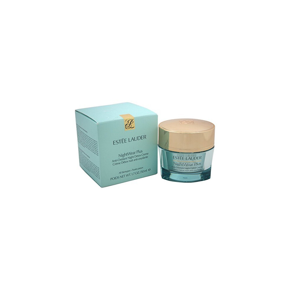 Estee Lauder Nightwear Plus Anti-Oxidant Night Detox Creme - Multi-Action Night Cream for All Skin Types, 1.7 oz