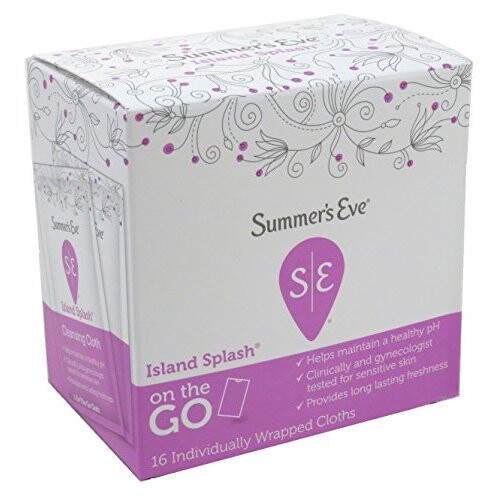 Summers Eve Cleansing Cloths 16 Count Island Splash (2 Pack)