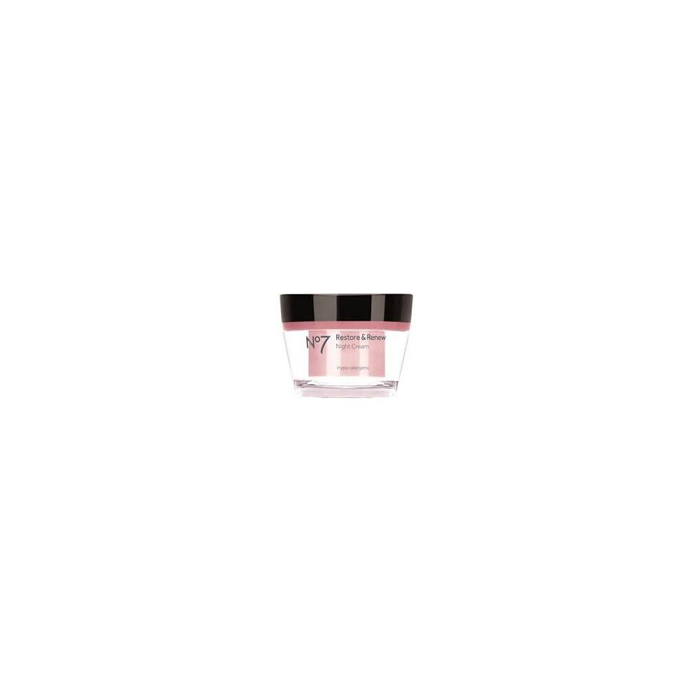 No. 7 No7 Boots Restore & Renew Night Cream 50Ml By No7