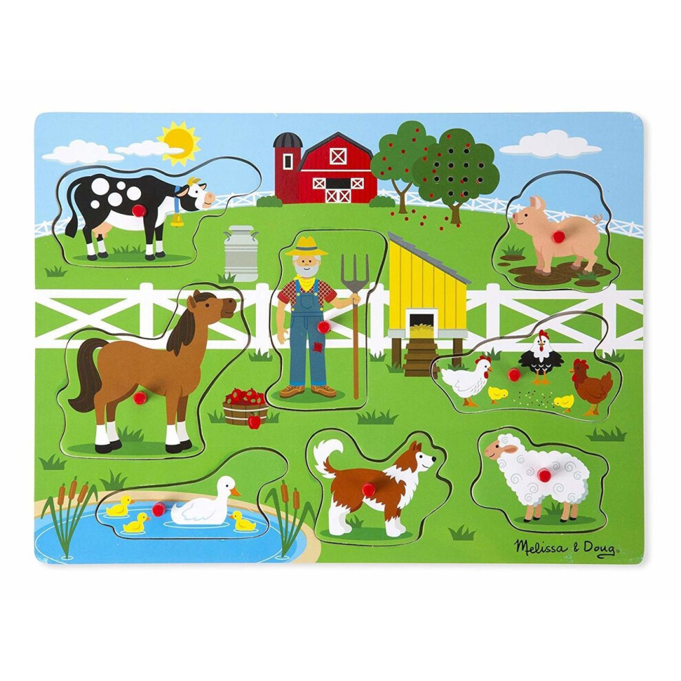 Melissa & Doug 10738 Old Macdonald's Farm Sound Puzzle (8 Piece)