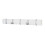 Direct Online Houseware 5pc Concealed Coat Hook Board | White Folding Hook Rack 5