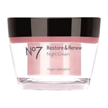 No7 Restore & Renew Multi Action Night Cream för Ansikte & Hals - Nattkräm med Kollagenpeptider