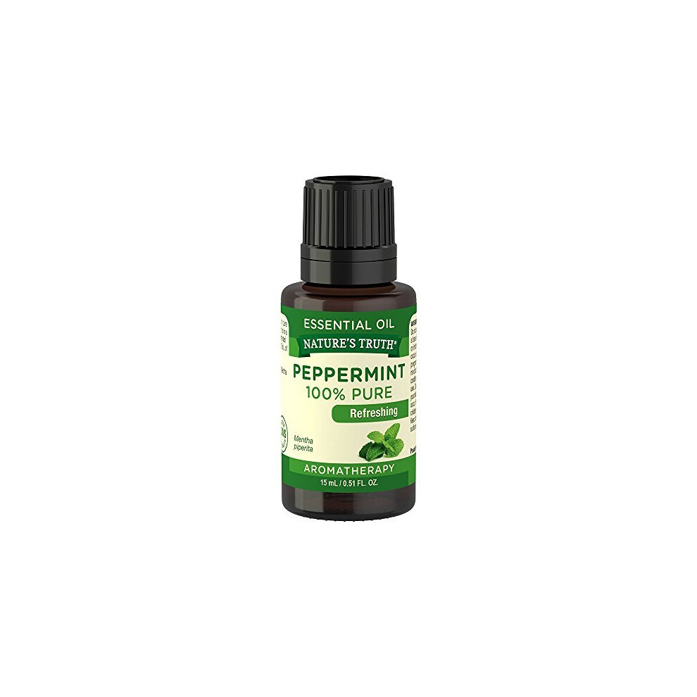 Sol De Janeiro Natures Truth Aromatherapy 100% Pure Essential Oil, Peppermint, 0.51 Fluid Ounce
