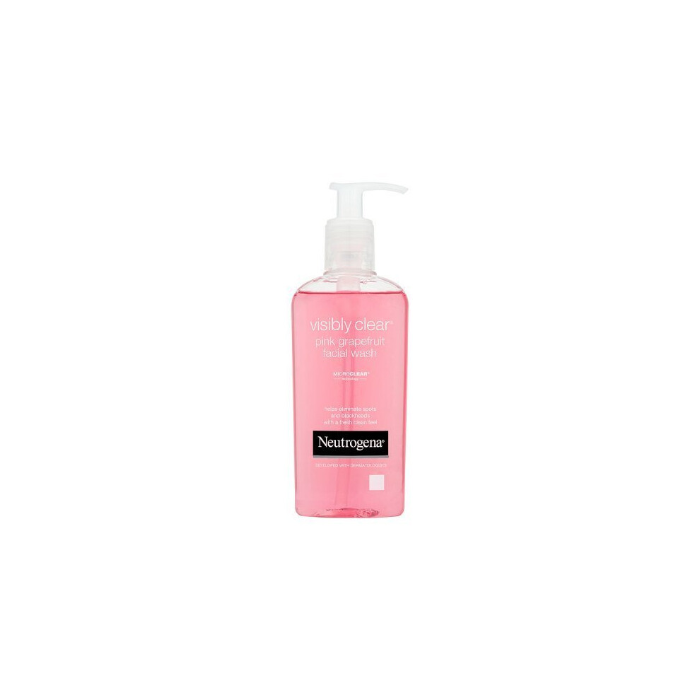 Neutrogena Visibly Clear Oil-Free Pink Grapefruit Facial Acne Wash (200ml)