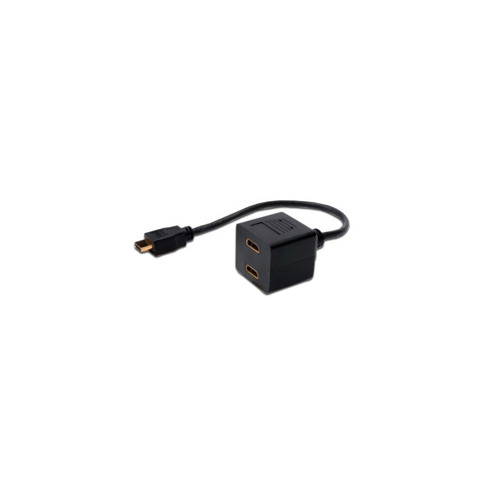 Fdl 15Cm Hdmi/A Plug To 2 X Hdmi/A Socket Splitter Cable Gold 5055309617799
