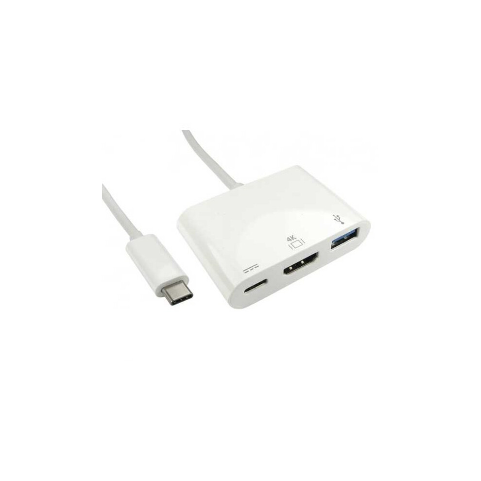 Fdl 0.15M Usb Type C To Hdmi Adaptor Cable + Power & Data (M-F) 5055309623905