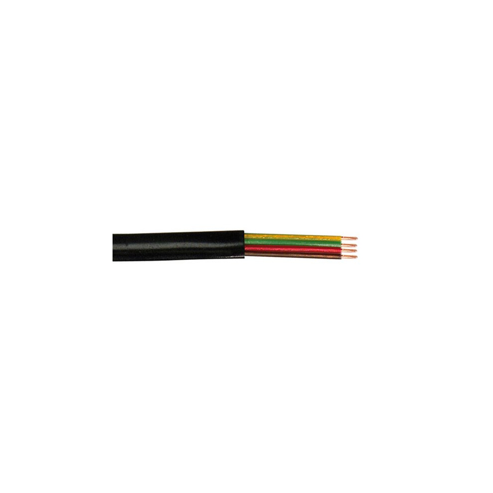 Fdl Black Core Flat Modular Telephone Cable - 100M Size 4