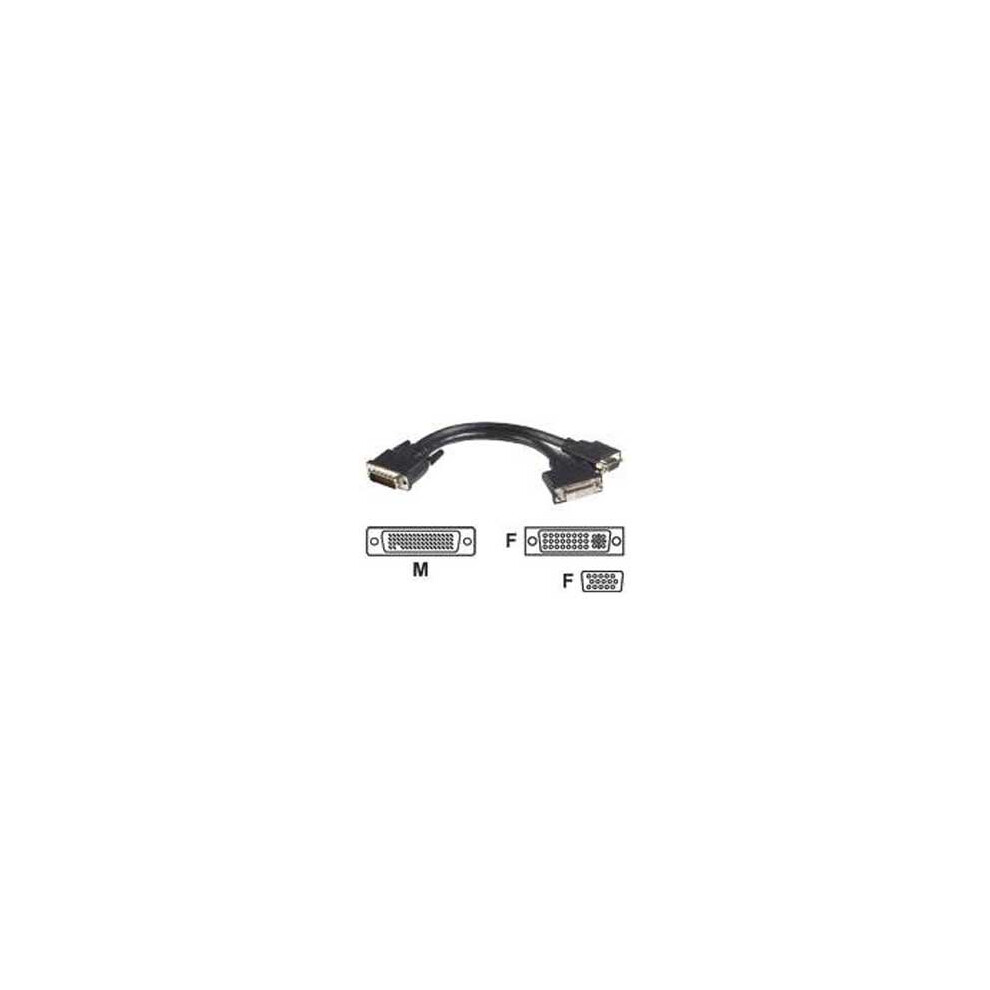Fdl 0.2M Dvi Dms59 To 1 X Dvi & 1 X Vga Cable M-Ff 5055309609411