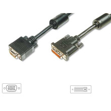 FDL 5M DVI MALE (24+5) TO SVGA 15 PIN HDD MALE CABLE