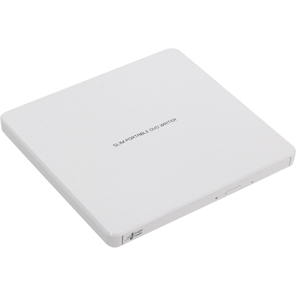 Lg Hitachi- Gp60nw60 8X Dvd-Rw Usb 2.0 Slim External... White