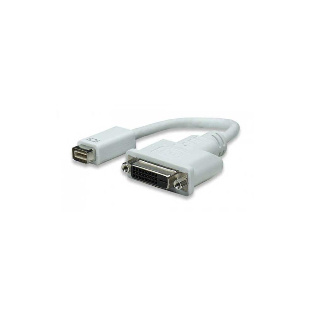 Fdl Mini Dvi Plug T0 Dvi Socket Adaptor Cable White 5055309616181