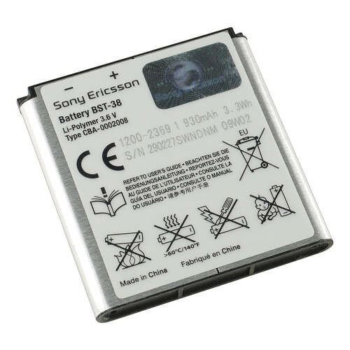 Sony Battery for Sony Ericsson BST-38 type Replacement Battery