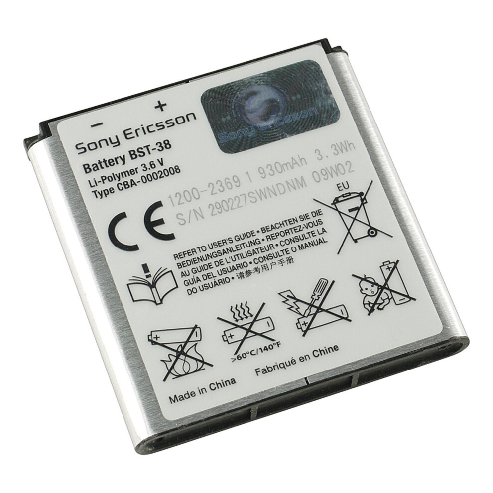 Battery for Sony Ericsson BST-38 type Replacement Battery