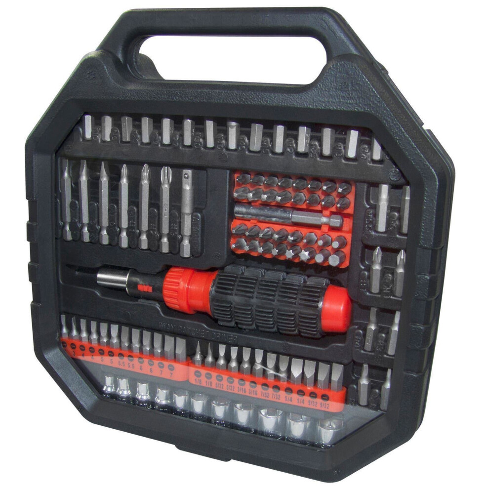 SCREWDRIVER AND BIT SET (101 Piece) (Amtech)