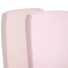 4x Fitted Sheets Compatible With Snuzpod Bedside Crib 100 % Cotton - Pink