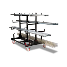 Armorgard PipeRack Mobile Pipe Storage Rack Trolley 2-Tonne 1000x1500x1560mm