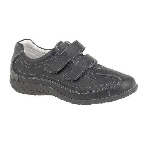 (8 UK) Boulevard Womens Twin Touch Shoe Black