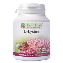 L-Lysine 500mg x 90 capsules (No Magnesium Stearate)