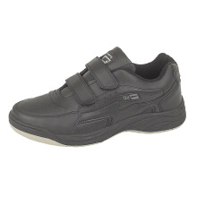 (13 UK) Dek Mens Orleans Wide Trainers Touch Black