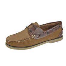 (10 UK) Dek Mens Moccasin Boat Shoe Nubuck