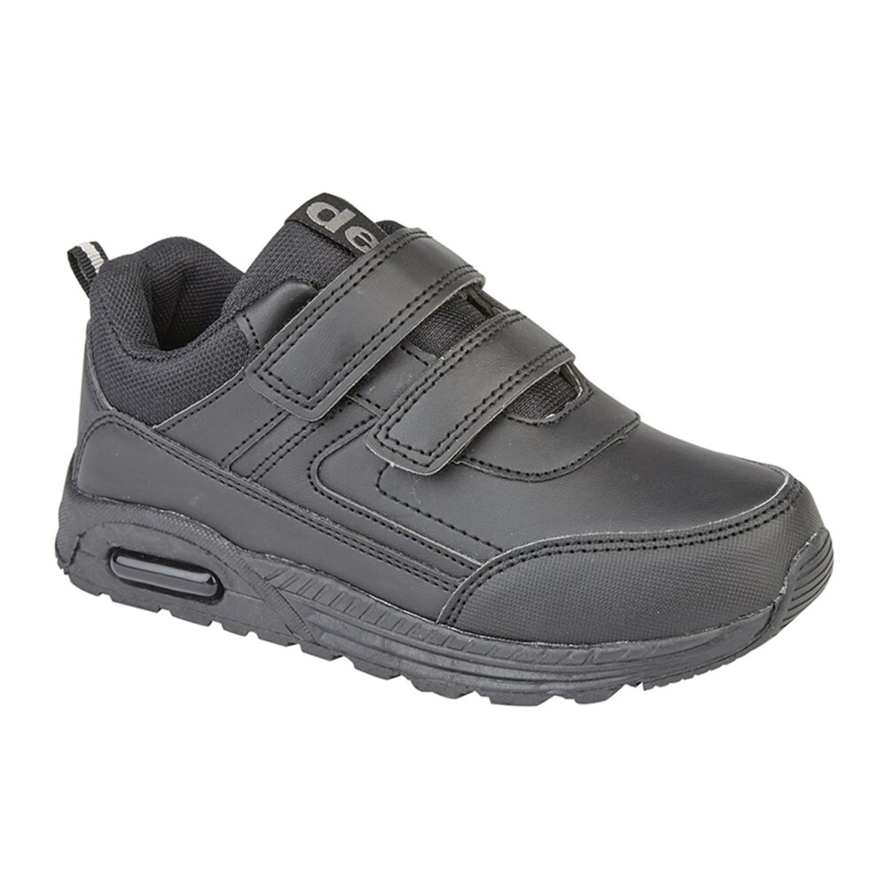 (11 UK Child) Dek Boys Air Felix Touch Trainer Black