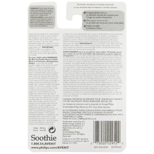Philips Philips 2 Pack AVENT Soothie Pacifier, Green, 3 Months and above (3M+) 2