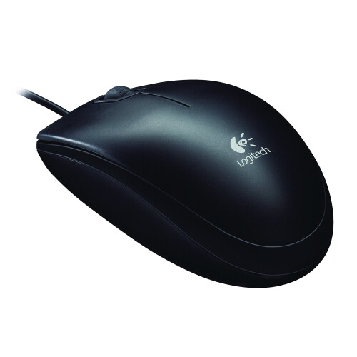 Logitech Logitech B100 Optical USB Ambidextrous Mouse for Windows, Mac and Linux - Black