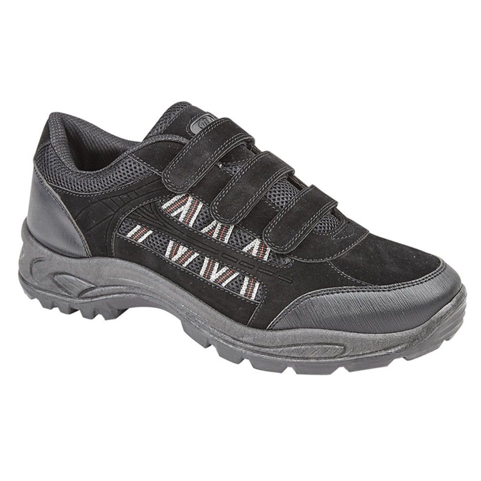 (10 UK) Dek Mens Ascend Walking Shoe Black