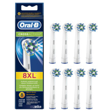 Oral-B CrossAction Electric Toothbrush Replacement Heads - 8 Counts