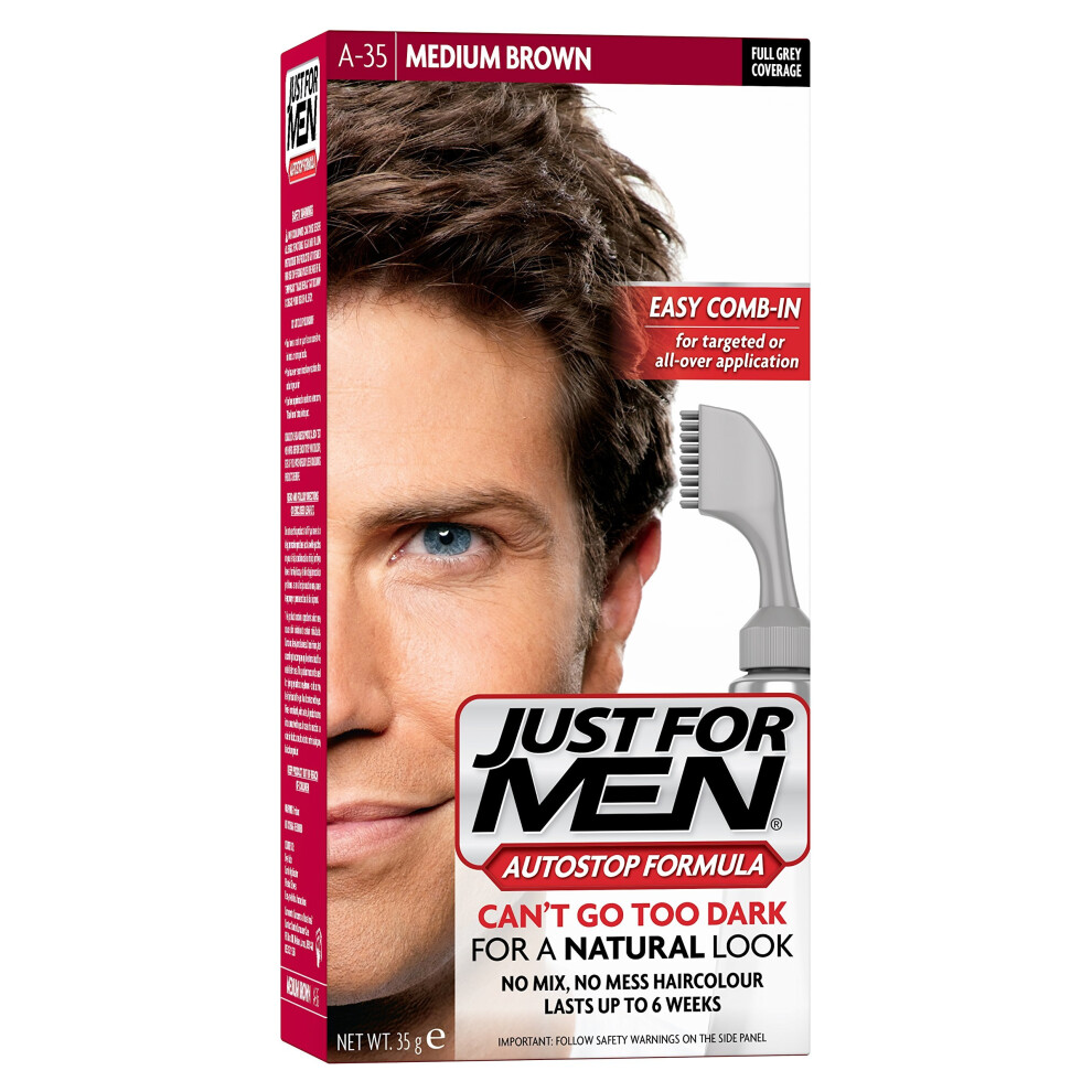 Just For Men Autostop Hair Color Medium Brown A35