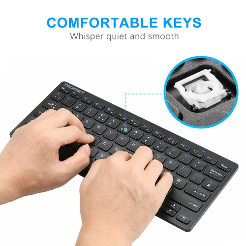 TeckNet TeckNet 2.4G Wireless Keyboard: Windows 10/8/7/ Vista / XP, Android Smart TV 2