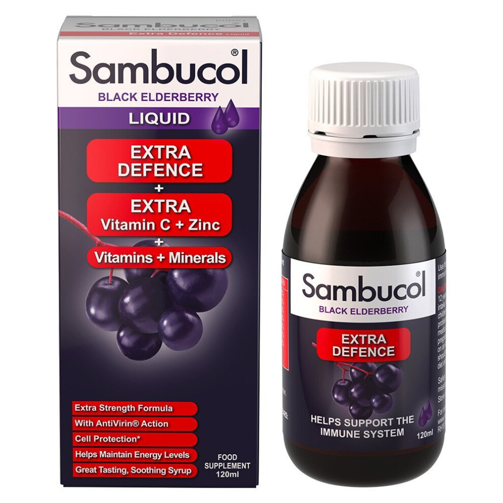 Sambucol Black Elderberry  Extra Defence 120ml liquid