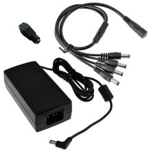 BW High Quality 12V 5A 60W DC Power Splitter Cable For CCTV