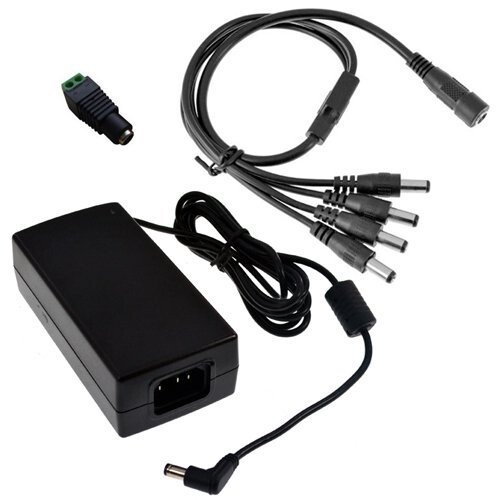 BW High Quality 12V 5A 60W DC  Power Splitter Cable For CCTV