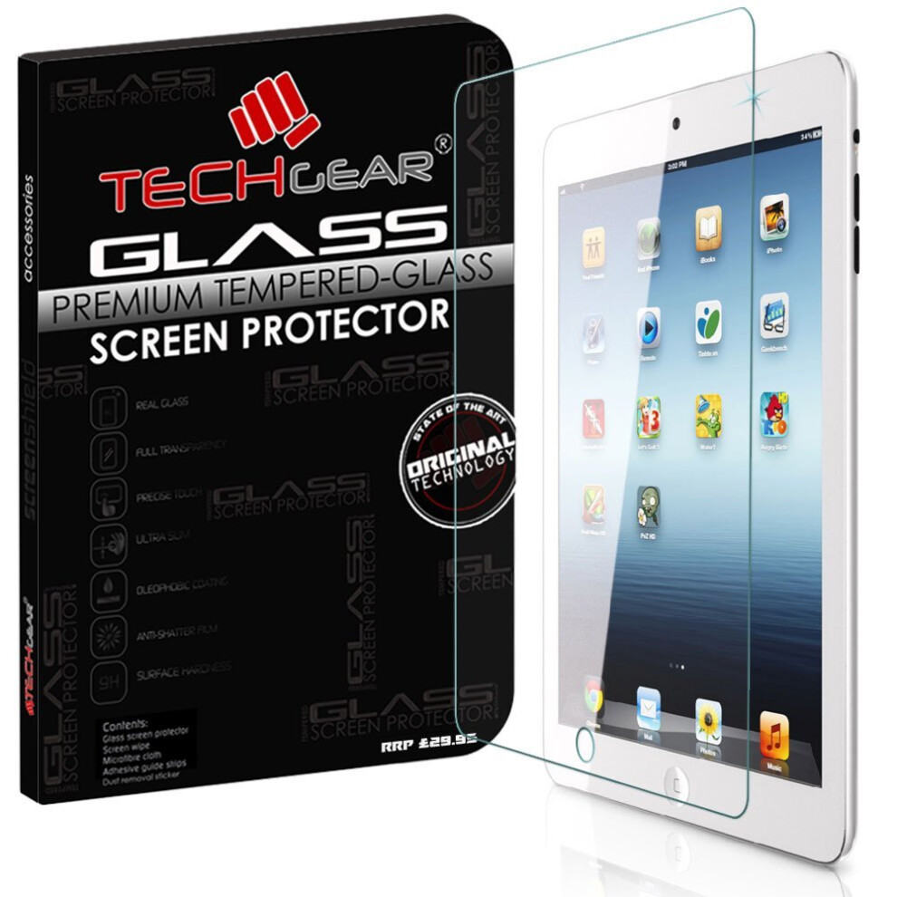Techgear Techgear® Glass Edition Ipad 4/3/2 Tempered Glass Screen Protector Guard Cover