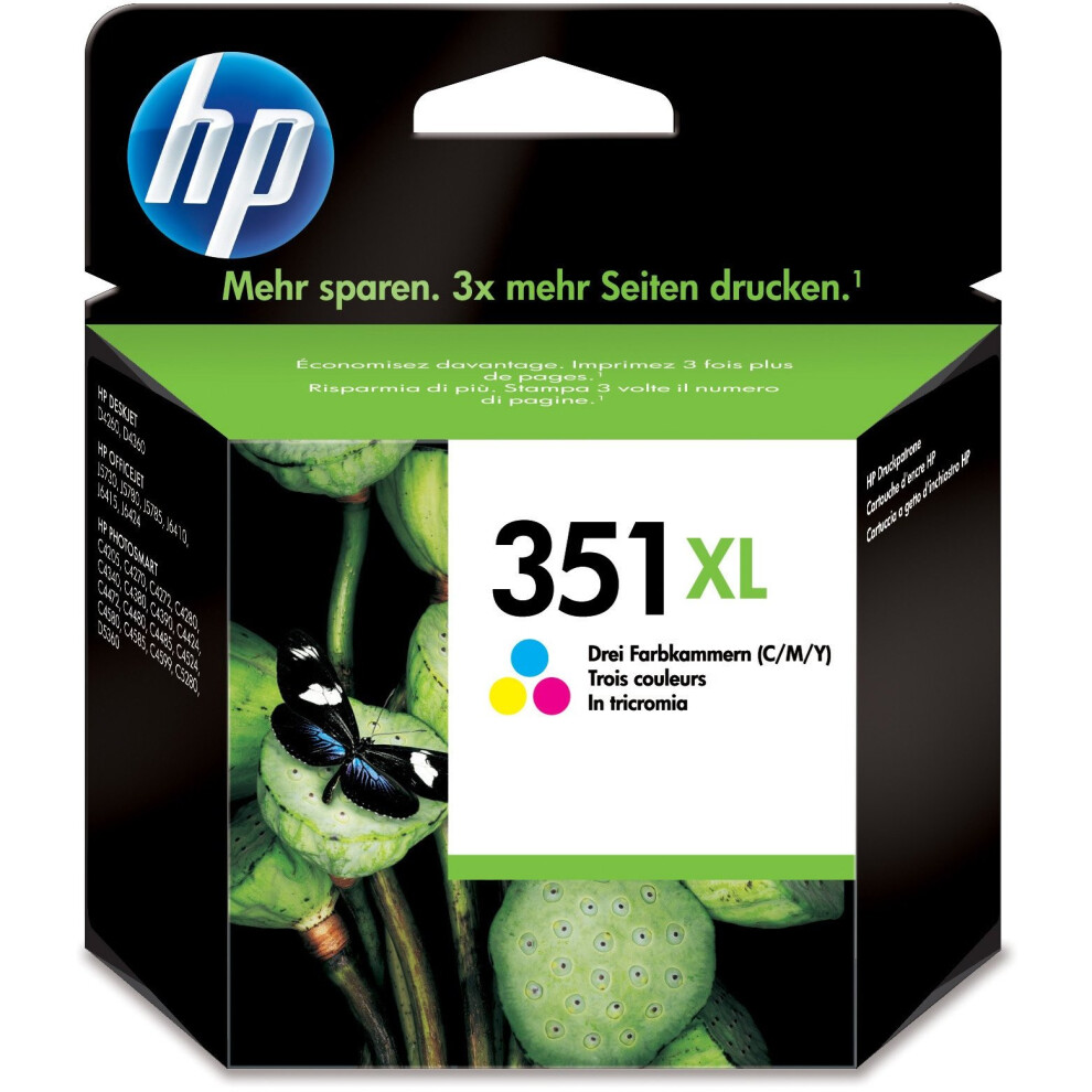 HP 351XL High Yield Tri-color Original Ink Cartridge (CB338EE)