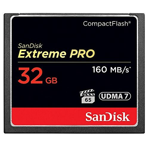 SanDisk SanDisk Extreme Pro 32 GB 160 MB/s Compact Flash Memory Card - Black/Gold/Red