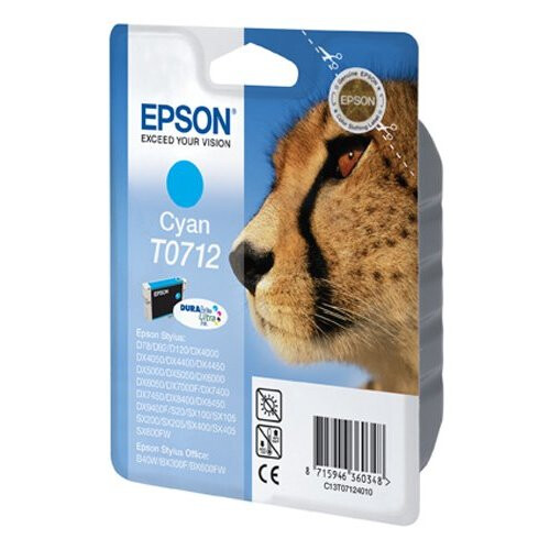 Epson Epson Original T0712 Durabrite Cyan Ink Cartridge 2