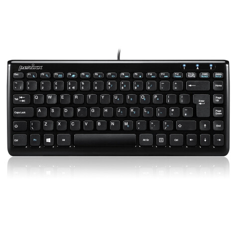 Perixx PERIBOARD-407B, Mini Keyboard - Wired USB Interface