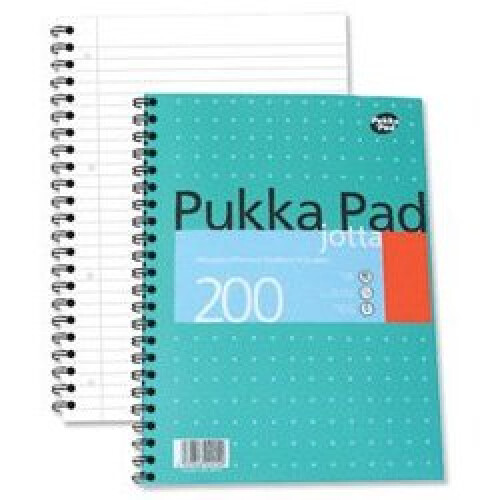 Pukka Pads A4 Metallic Jotta Wirebound Notebook (Pack of 3)
