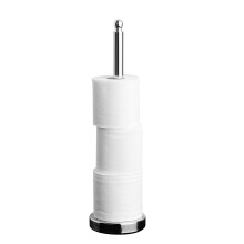 Premier Housewares Wipe Clean Toilet Roll Storer - Chrome