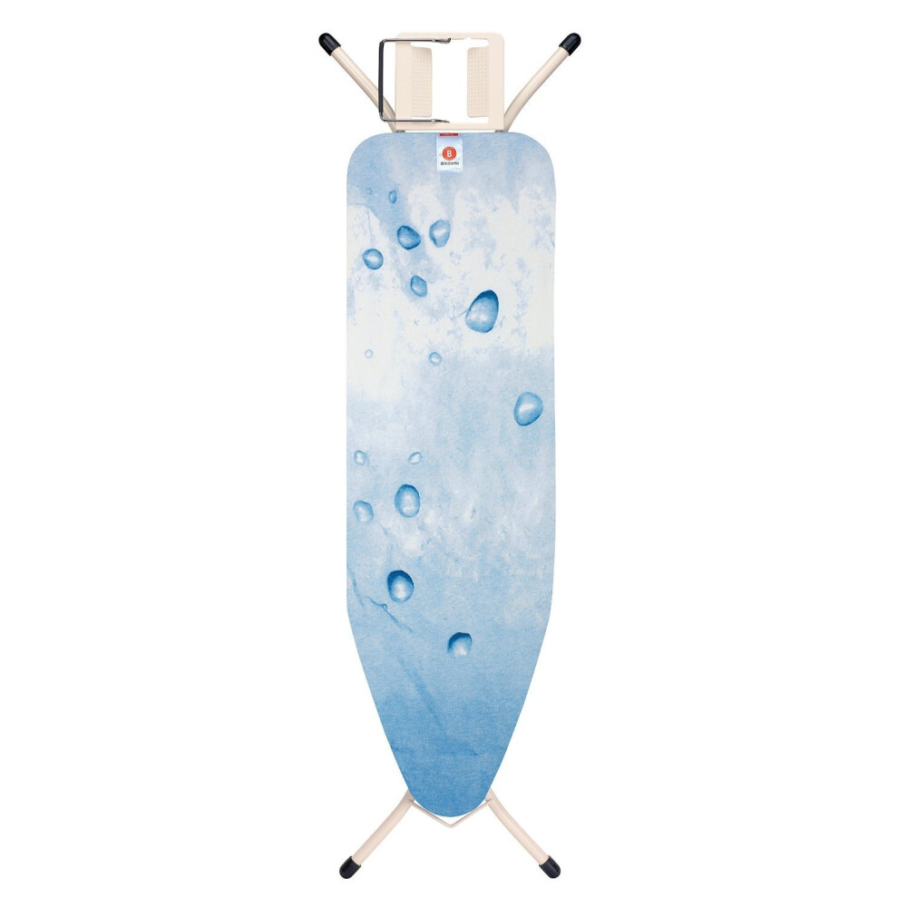 Brabantia Ironing Board with Steam Iron Rest, Standard, Size B - Ice Water