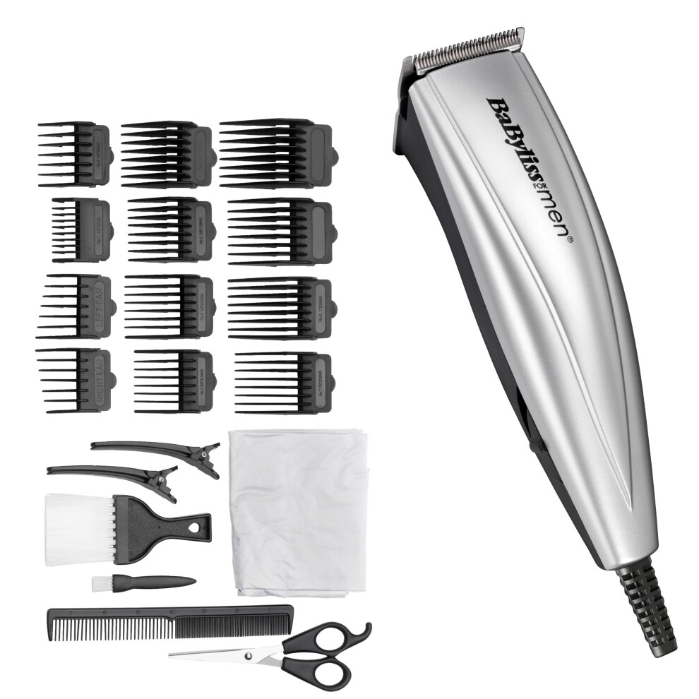 BaByliss 7432U Mains Clipper Kit for Men - 22 Piece