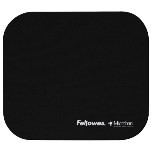 Fellowes Fellowes Mouse Pad with Microban Antibacterial Protection - Black 1