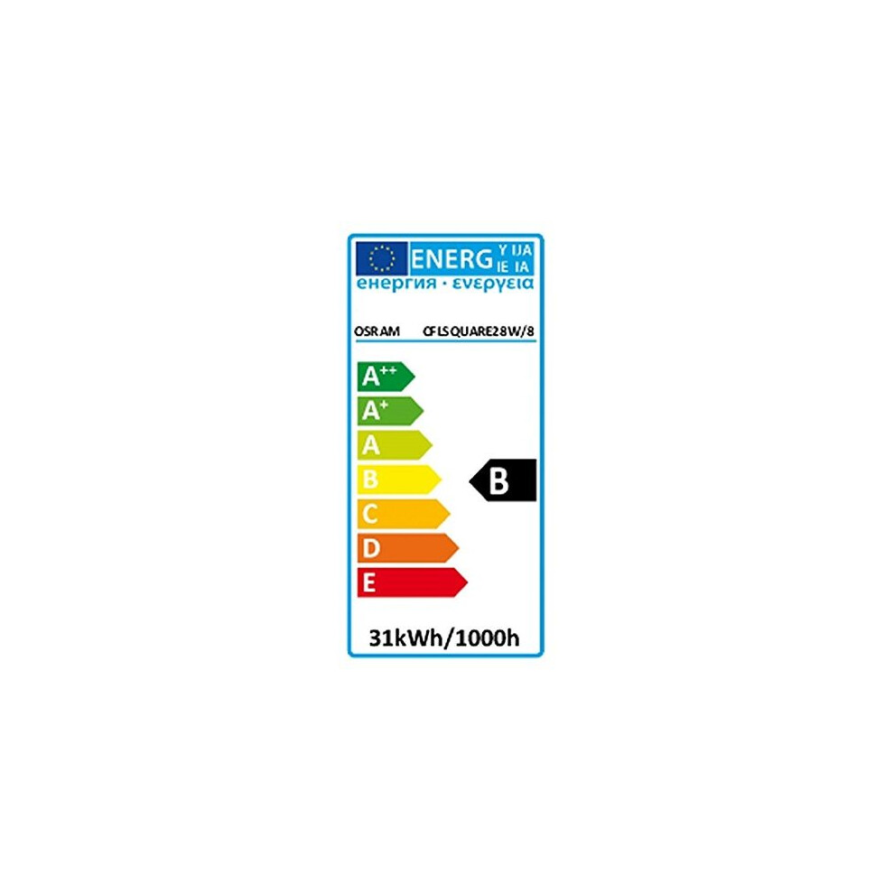Osram 28w 2D Square 4-Pin Gr10q Cap White (3500k) Compact Fluorescent Lamp
