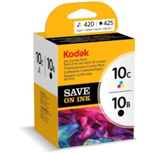 Kodak Genuine 10B/ 10C Ink Cartridge Combo Pack - Black/ Colour (425/ 420 Pages)