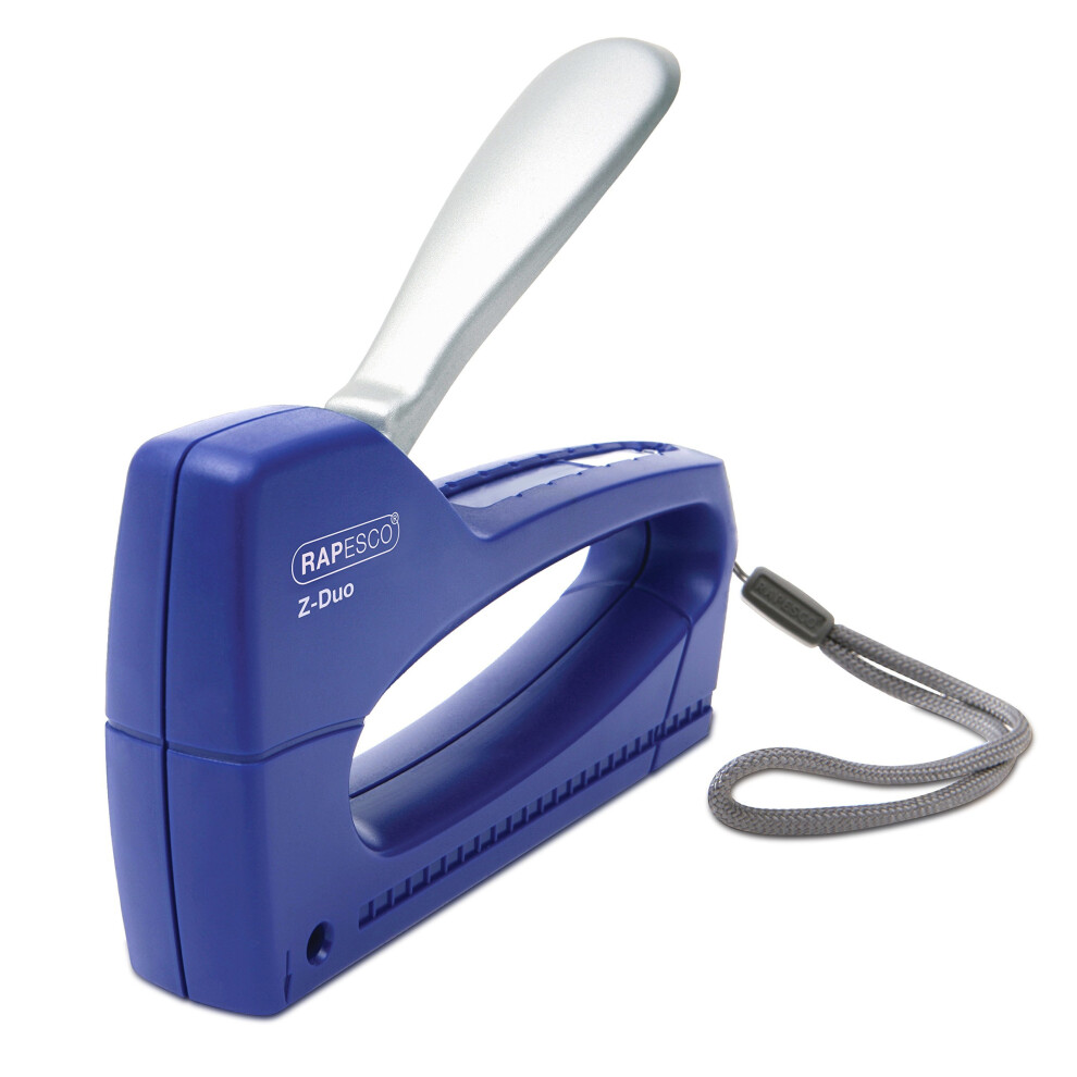 Rapesco Z-Duo Staple Tacker With 300 Staples - Blue 5018505000628