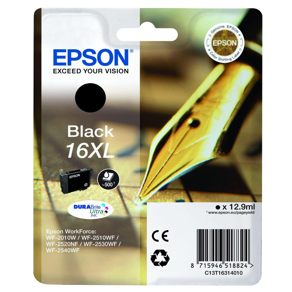 Epson C13T16314010 16XL Series Ink Cartridges - Black