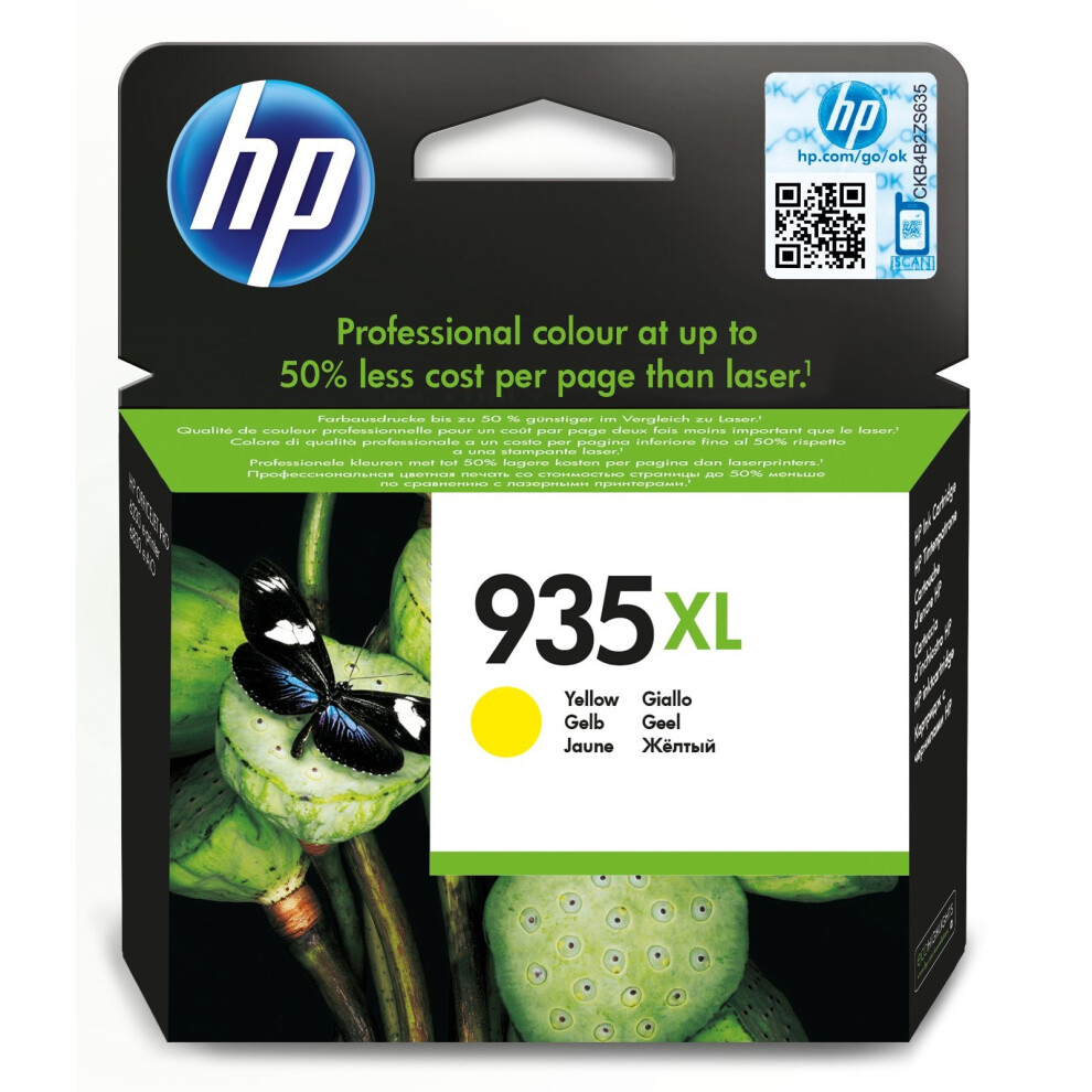 HP 935XL - High Yield Yellow Original Ink Cartridge (C2P26AE)